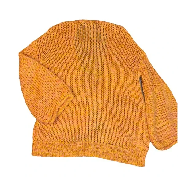 Free People Sugar‎ Candy Combo Hometown Cardigan Sweater Sz Small Oversized - Picture 5 of 9